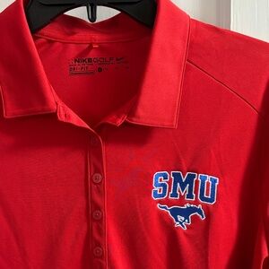 Nike Red Polo Shirt with SMU Embroidery